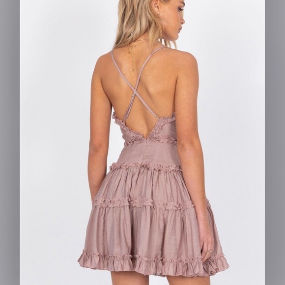 Mocha Mini Dress (S) - Picture 2 of 8